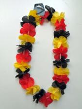 Hawaii Lei in German flag Colors Black red Yellow:100 cm, multicolored 