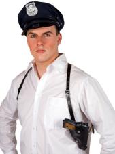 Accessoires:Agent Schultergurt mit Pistolenhalter:schwarz 