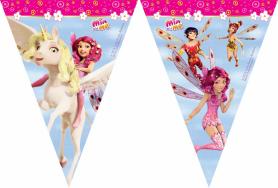 Accessoires:Mia and Me Wimpelkette Girlande:2,3 m / 30 cm x 20 cm, mehrfarbig 