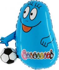 Accessoires:Barbapapa Silberfolienballon:55 x 60 cm, blau 