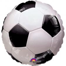 Fussballparty: Fussball Folienballon:45 cm, weiss