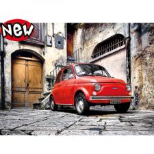 Puzzle Fiat 500: Clemetoni Puzzle:49 x 36cm 