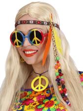 Hippie Headband with Feathers:multicolored 