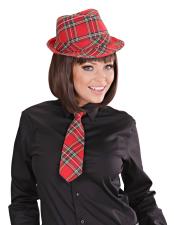 Accessoires:Tie checkered:red 