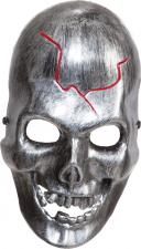 Accessoires:Totenkopf Halbmaske:silber 
