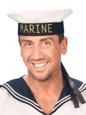 Accessoires:Matrosenmütze Marine:weiss One size