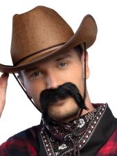 Accessoires:Cowboy/Gringo Schnurrbart:schwarz 