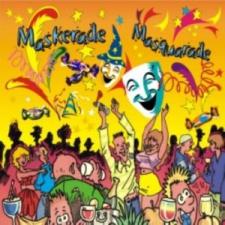 Accessoires:Tischbombe Maskerade:26 cm, bunt 