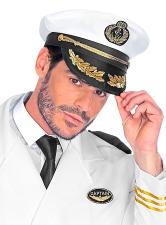 Accessoires:Kapitän Mütze:weiss One size