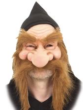 Gnom Halb-Maske:braun 