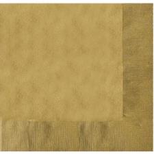 Accessoires:Serviettes en papier 3 couches:20 pièce, 33 x 33 cm, or 