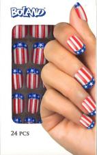 USA ongles:24 pièce, blanc