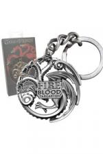 Game of Thrones: Schlüsselanhänger Targaryen Sigil Gunmetal:silber 