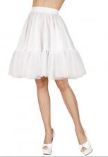 Petticoat with rubber band:One Size, white