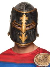 Ritterhelm mit Visier:grau 