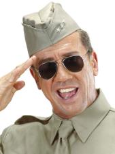 Accessoires:US-Soldat Mütze mit 3 Sternen:grün 