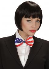 Noeud papillon USA:12 x 7 cm, multicolore 
