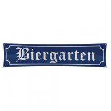 Oktoberfest Banner: Biergarten & Partyfest Dekoration:180 x 40 cm, blau 