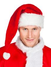 Nikolaus Weihnachtsmütze Mütze:60 cm, rot