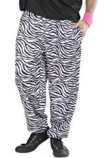 Hose 80er Jahre Zebra:schwarz/weiss 