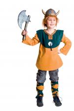 Accessoires:Viking costume: top and leg warmers 140-152 cm
