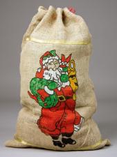 Grosser Jutesack bedruckt:50 x 80 cm, natur 