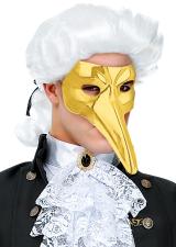 Venezianische Schnabelmaske Pantalone, PVC:gold 