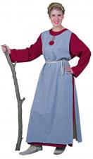 Wikingerin Kostüm: Mit Überwurf, Kordel 