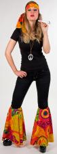 Accessoires:Hippie Kostüm-Set: Flower Power Outfit:bunt 
