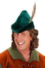 Accessoires:Chapeau Robin Hood avec plume:vert 