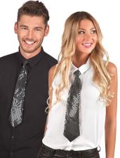 Accessoires:Sequins Tie:40 cm, black 