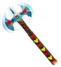 Inflatable double ax:70 cm, multicolored 