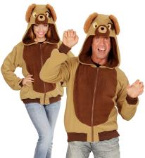 Jacke Hund mit Kapuze: unisex:braun 