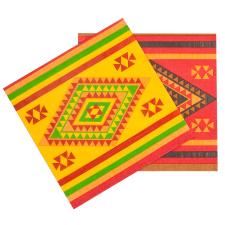 Servietten Mexiko: Fiesta Mexicana:12 Stück, 33 x 33 cm, mehrfarbig