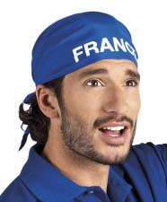 Accessoires:Fanrtikel Frankreich: Bandana blau weiss 'France':81 x 57 x 57 cm, blau 