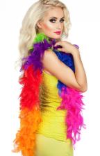 Accessoires:Federboa Regenbogen:180 cm / 50 g, bunt 