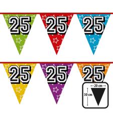Accessoires:25. Anniversaire Chaîne de fanions:8m / 27 x 22cm, multicolore 