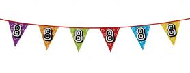Accessoires:8. Birthday Pennant chain:8m / 27 x 22cm, multicolored 