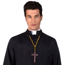 Priest Cross Necklace:brown