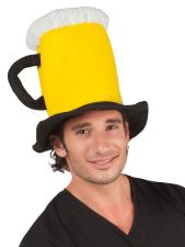 Oktoberfest Bierkrug Hut: Party-Hut für das Bierfest:gelb/schwarz 