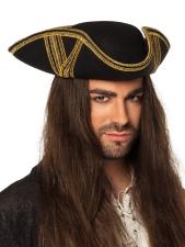 Accessoires:Dreispitz Piraten Hut:KW 58, schwarz 