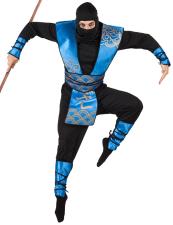 Accessoires:Ninja Fighter Costume Men:blue 54/56