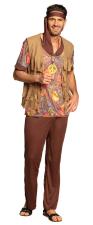 Flower Power Hippie Men's Costume:colorful 