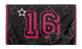 Accessoires:Sweet 16 Fahne:90 x 150cm, mehrfarbig 