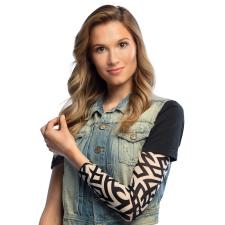 Tattoo Ärmel Tribal: 1 Ärmel:schwarz