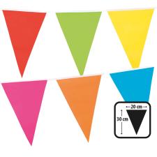 Accessoires:Guirlande de fanions, PE-Folie:10 m / Wimpel 30 x 20 cm, coloré 