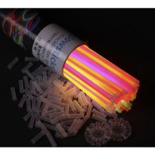 Accessoires:Knicklichter Armband: 6 Farbmix 100 Stück in Dose:mehrfarbig 