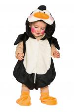 Accessoires:Pinguin Plüschkostüm: Kinder-Overall:schwarz/weiss 