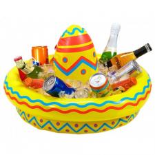 Accessoires:Gonflable Sombrero comme glacière:50 cm, jaune 