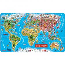 JANOD: Magnetpuzzle Weltkarte 9 2pcs. 